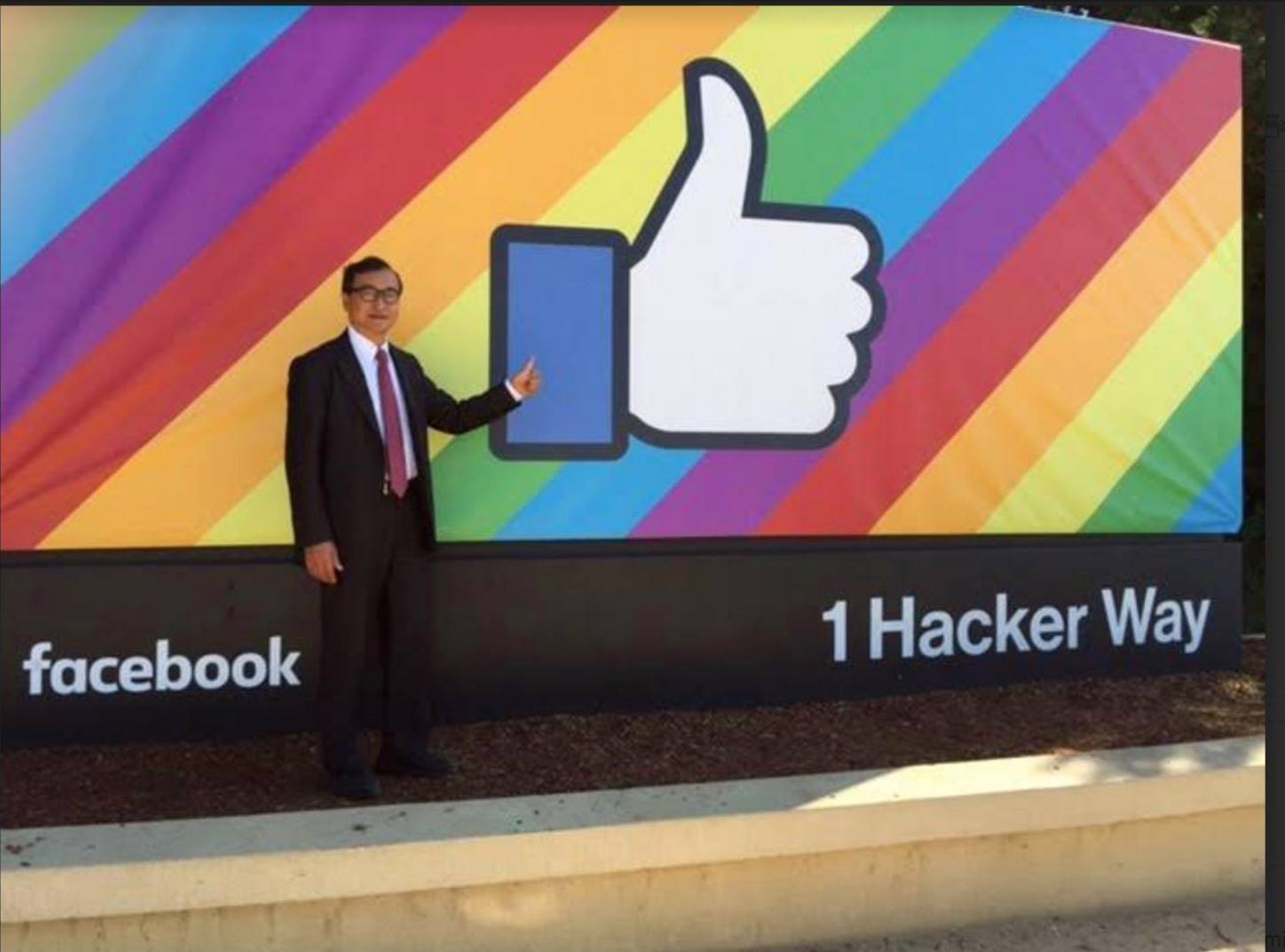 Azione legale di Sam Rainsy negli Stati Uniti sull’uso di Facebook di Hun Sen