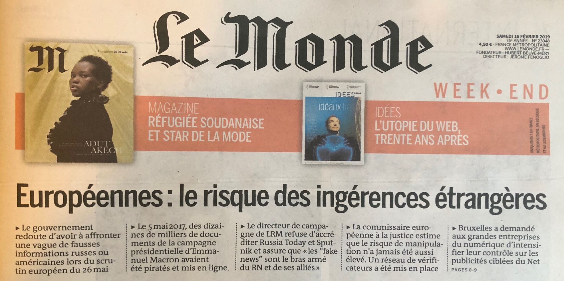Le Monde denounces the high risk of “foreign interferences” in the European elections