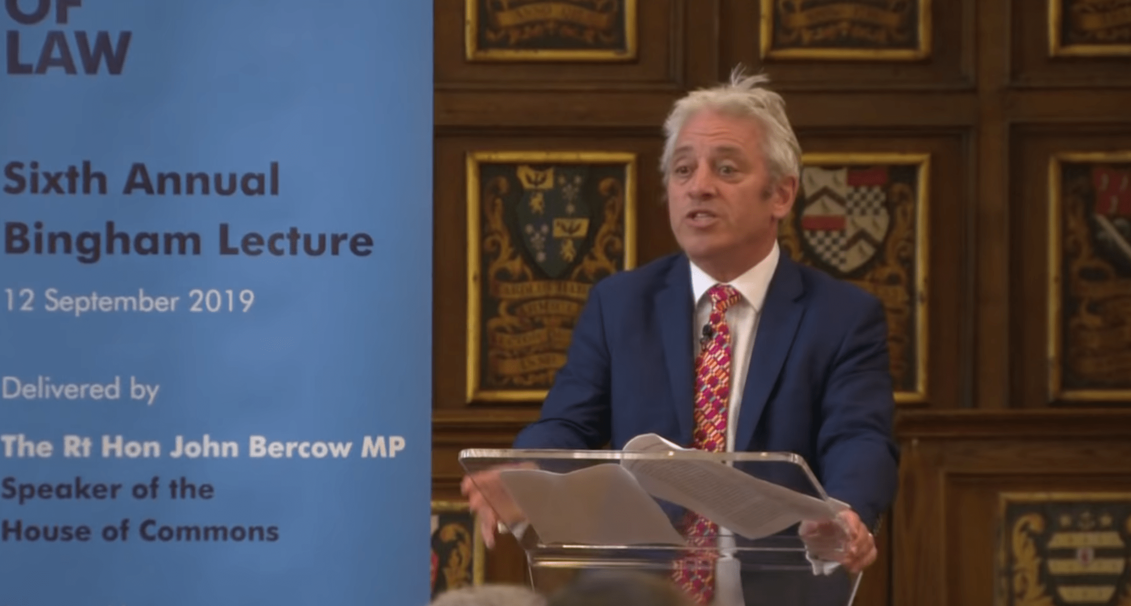 Why the resignation speech by Speaker Bercow matters