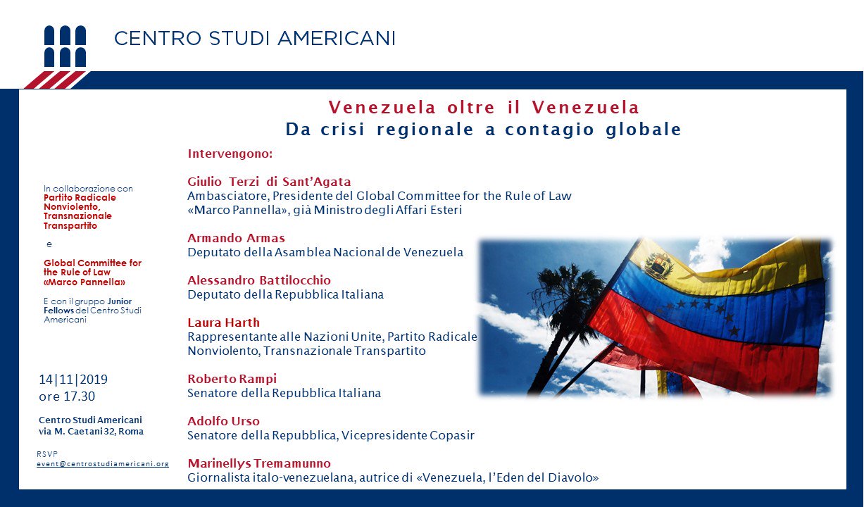 Conferenza “Venezuela oltre il Venezuela. Da crisi regionale a contagio globale”
