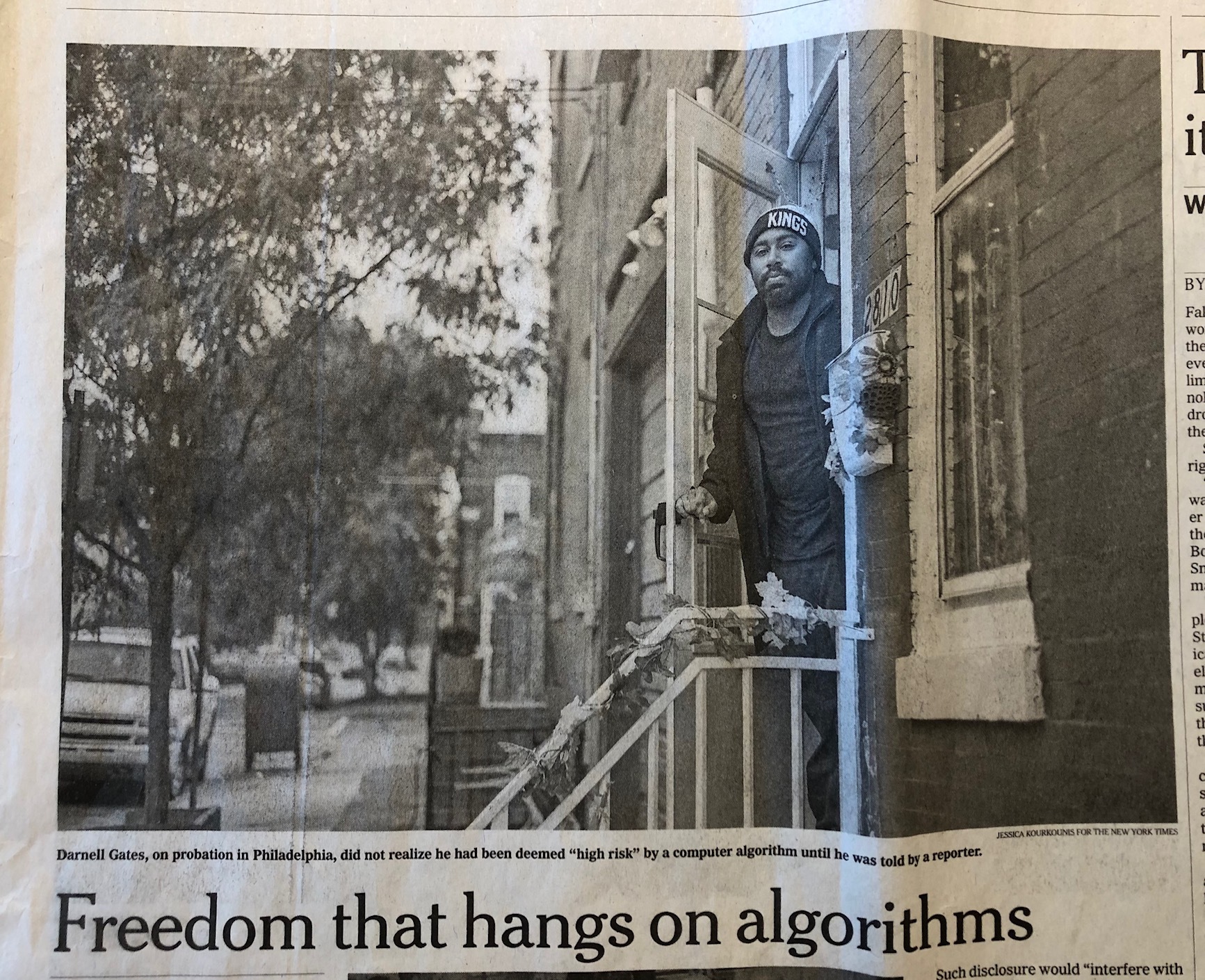 The New York Times: freedom that hangs on algorithms
